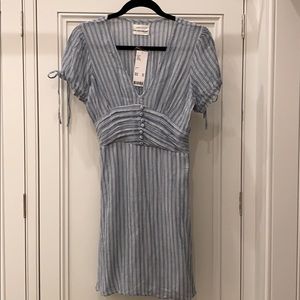 Urban Outfitters blue stripe gauze dress, size S